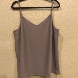 NWOT Silky Gray Banana Republic Tank Top